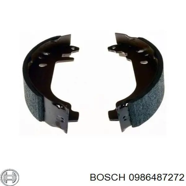 0986487272 Bosch Колодки гальмівні задні, барабанні