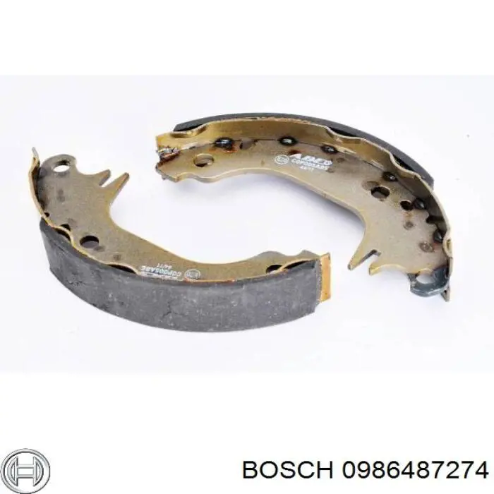 Колодки гальмові задні, барабанні Bosch 0986487274 ціна, від 14.48 USD