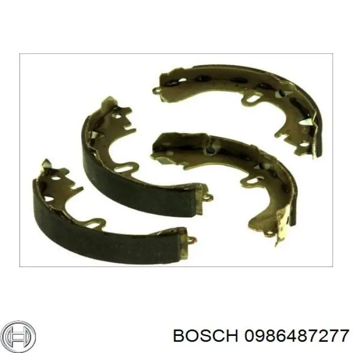 Колодки гальмові задні, барабанні 0986487277 Bosch