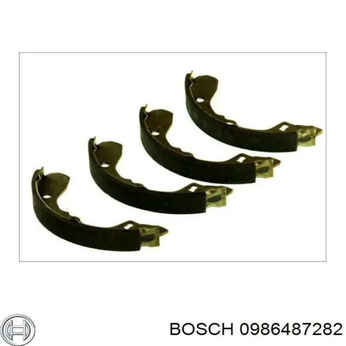 Колодки гальмові задні, барабанні 0986487282 Bosch