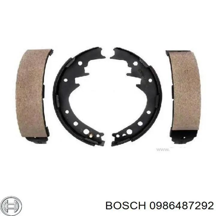 Колодки гальмові задні, барабанні Bosch 0986487292 ціна, від 30.22 USD