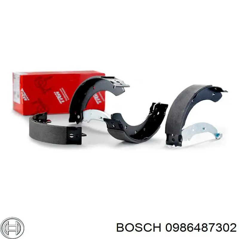 0986487302 Bosch Колодки гальмівні задні, барабанні