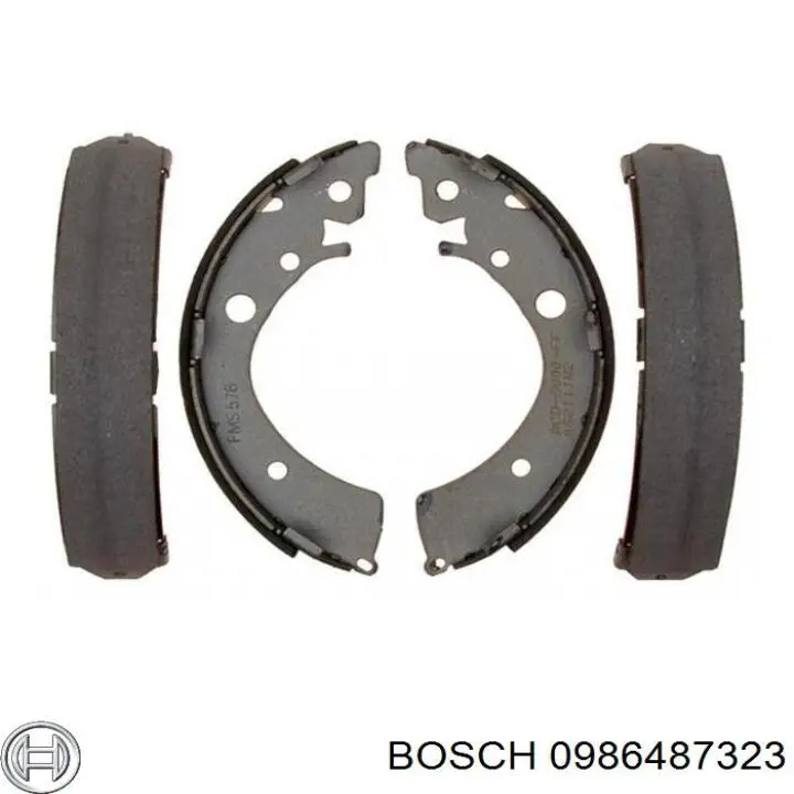 Купити 0986487323 Bosch Колодки гальмові задні, барабанні