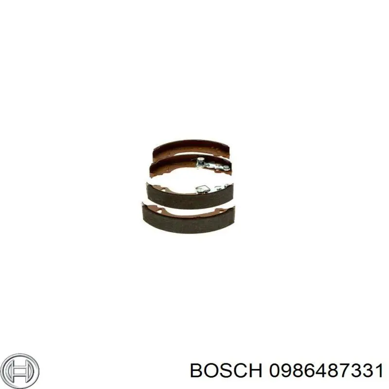 Колодки гальмові задні, барабанні 0986487331 Bosch