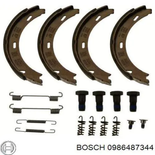 Колодки ручника 0986487344 Bosch