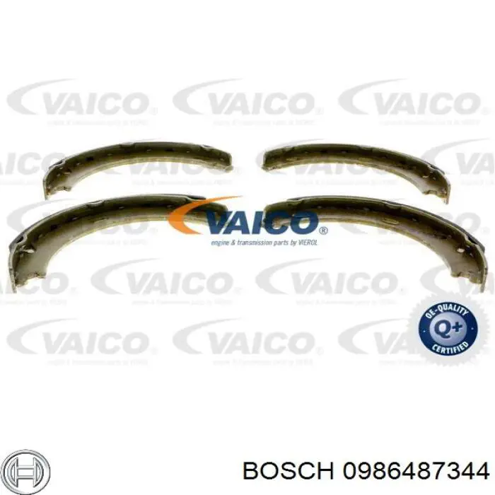 Купити 0986487344 Bosch Гальмівні колодки гальма стоянки