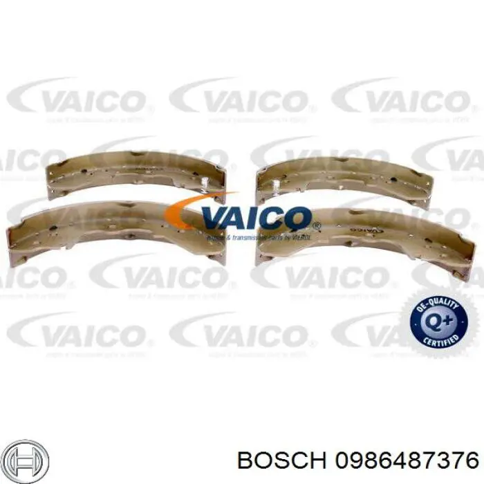 Колодки гальмові задні, барабанні Bosch 0986487376 ціна, від 21.42 USD
