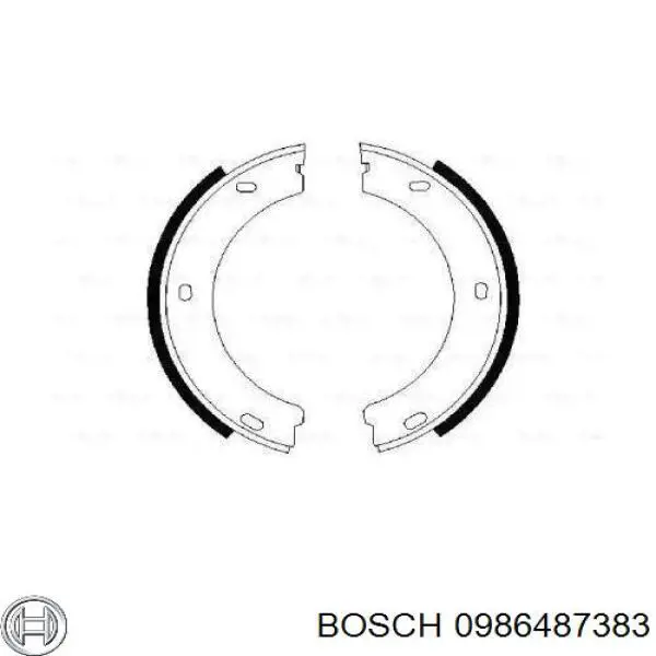 Колодки гальмові задні, барабанні 0986487383 Bosch