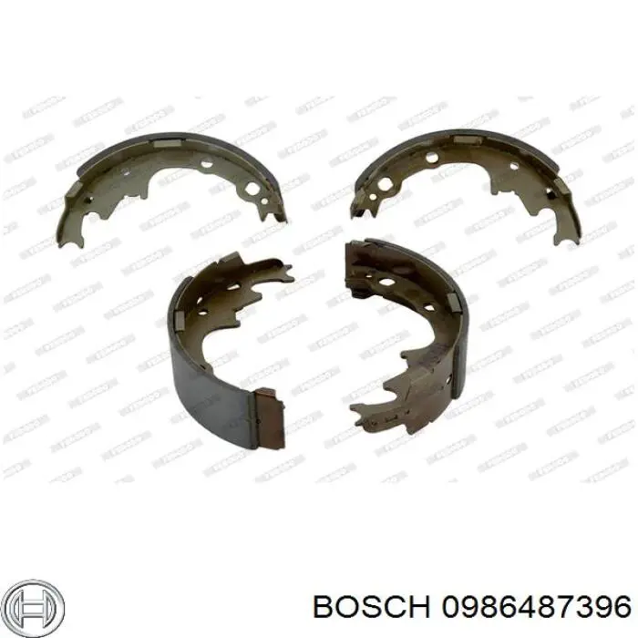 Колодки гальмові задні, барабанні 0986487396 Bosch