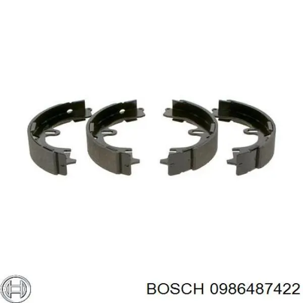 0986487422 Bosch колодки гальмові задні, барабанні