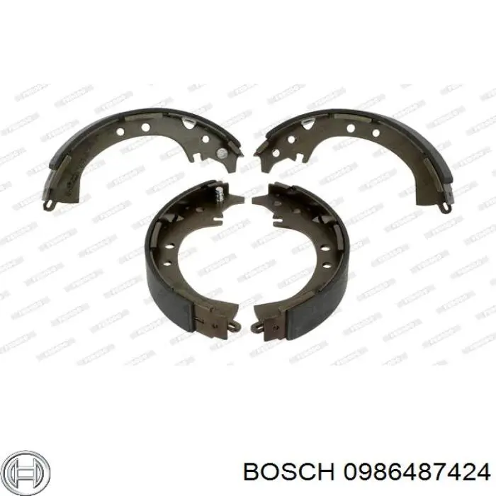 Колодки гальмові задні, барабанні 0986487424 Bosch