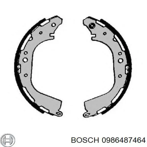 Колодки гальмові задні, барабанні Bosch 0986487464 ціна, від 36.83 USD