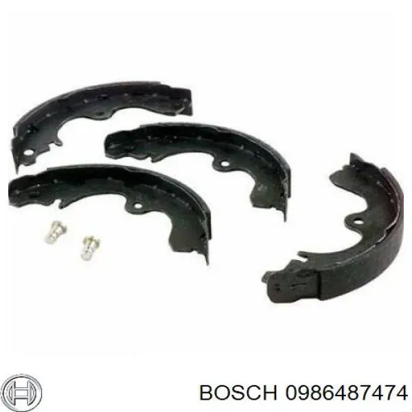 Купити 0986487474 Bosch Колодки гальмові задні, барабанні