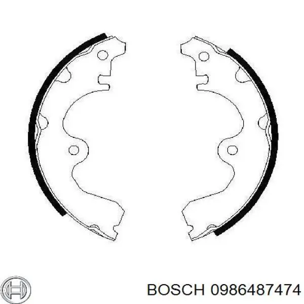 Колодки гальмові задні, барабанні 0986487474 Bosch