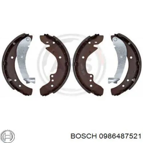 Колодки гальмові задні, барабанні 0986487521 Bosch