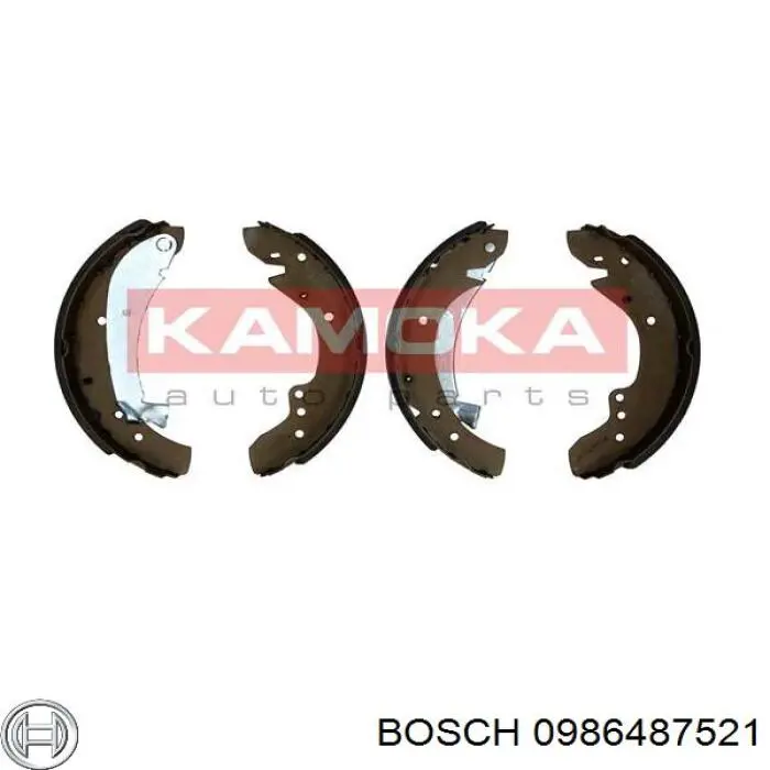 Колодки гальмові задні, барабанні Bosch 0986487521 ціна, від 30.87 USD