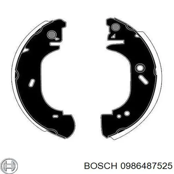 Колодки гальмові задні, барабанні Bosch 0986487525 ціна, від 31.00 USD
