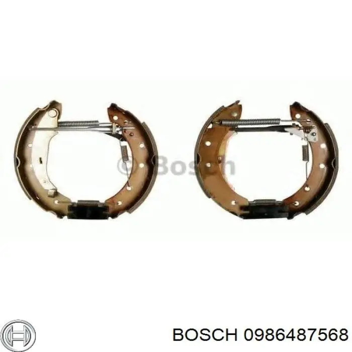 Колодки гальмові задні, барабанні Bosch 0986487568 ціна, від 16.61 USD