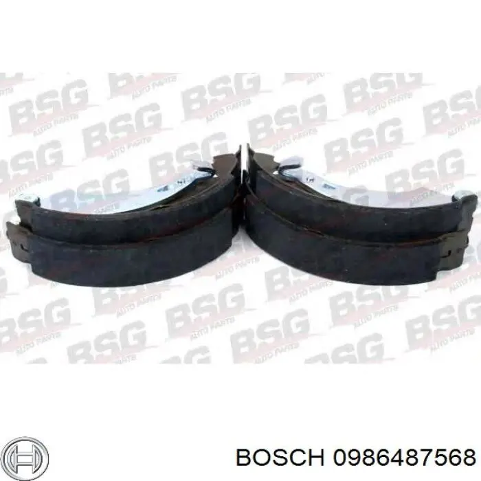 Купити 0986487568 Bosch Колодки гальмові задні, барабанні