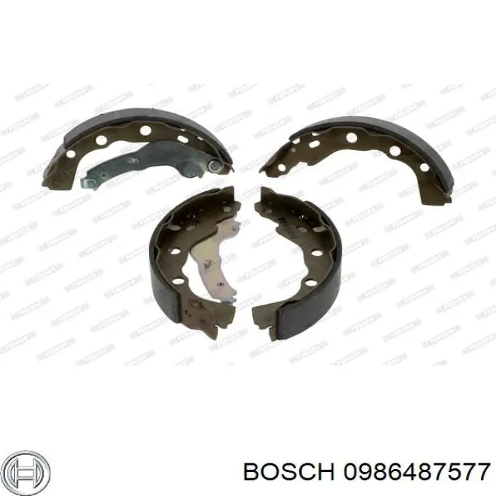 Колодки гальмові задні, барабанні 0986487577 Bosch