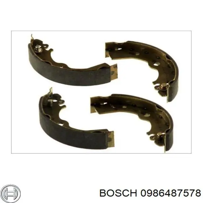 Купити 0986487578 Bosch Колодки гальмові задні, барабанні