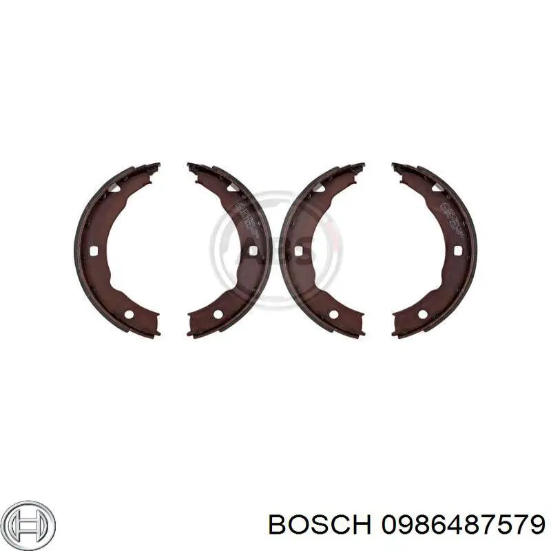 Колодки ручника / стоянкового гальма Bosch 0986487579 ціна, від 16.24 USD