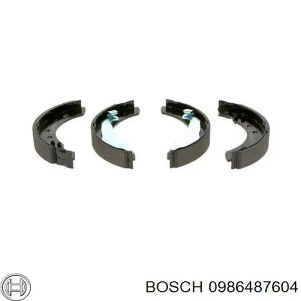 Колодки гальмові задні, барабанні 0986487604 Bosch