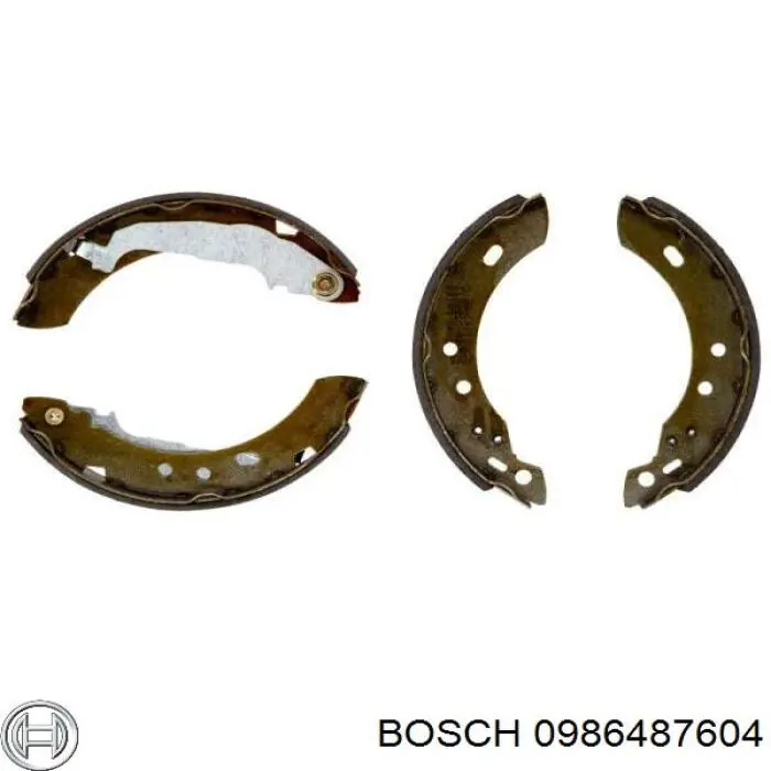 Колодки гальмові задні, барабанні 0986487604 Bosch
