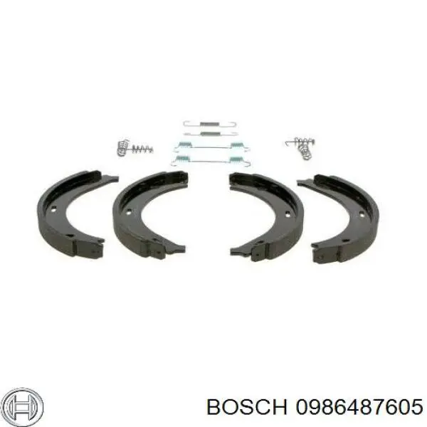 0986487605 Bosch колодки ручника/стоянкового гальма