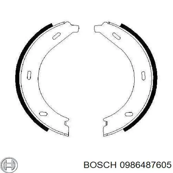Купити 0986487605 Bosch Гальмівні колодки гальма стоянки