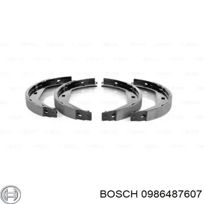 0986487607 Bosch колодки ручника/стоянкового гальма