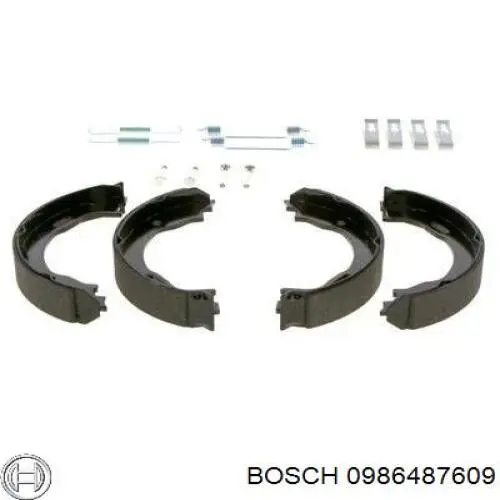 Купити 0986487609 Bosch Гальмівні колодки гальма стоянки