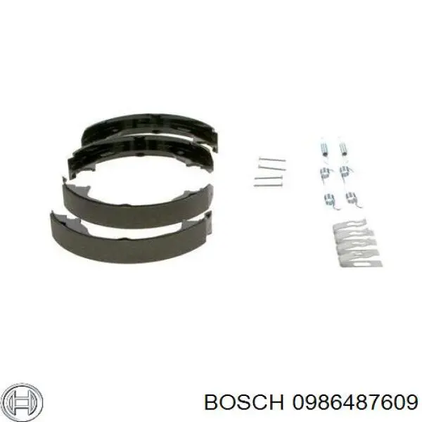 Колодки ручника 0986487609 Bosch