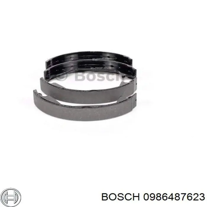 0986487623 Bosch колодки ручника/стоянкового гальма