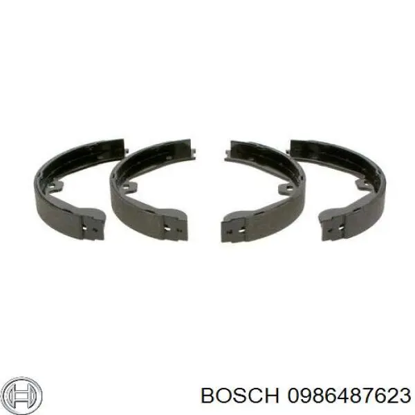 Колодки ручника 0986487623 Bosch