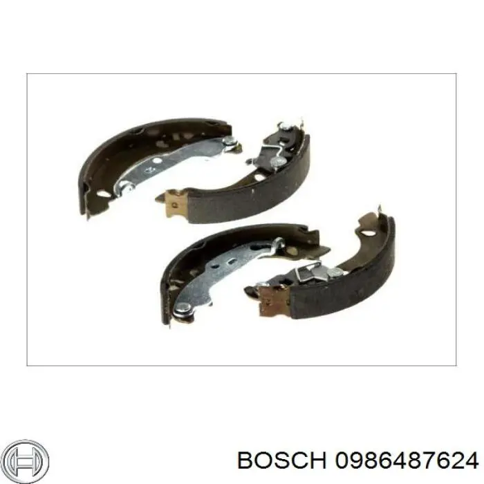 Гальма робочі задні ножні і гальмівні барабани Bosch 0986487624