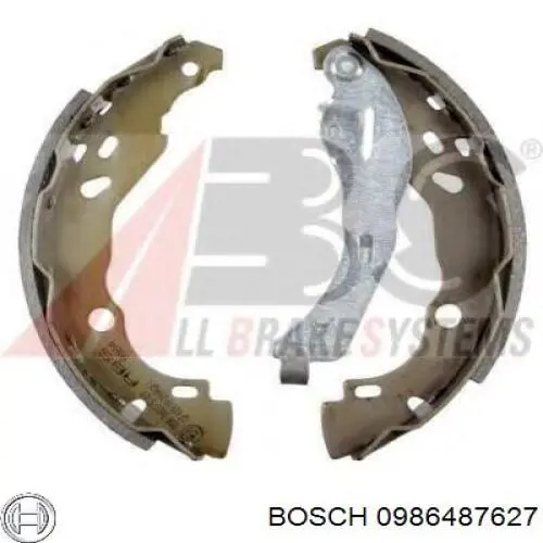 Гальма робочі задні ножні і гальмівні барабани Bosch 0986487627