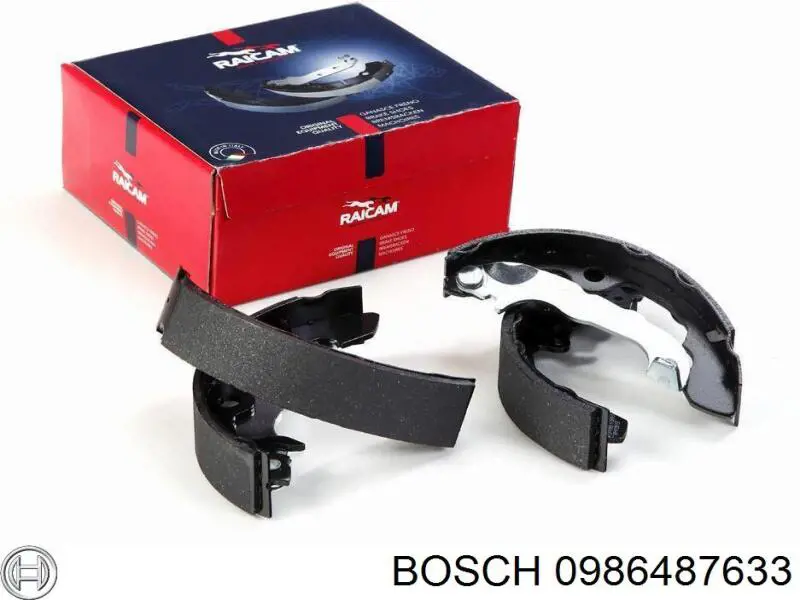 Колодки гальмові задні, барабанні Bosch 0986487633 ціна, від 19.79 USD