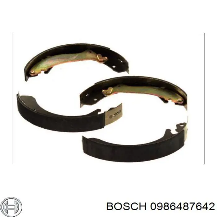 Колодки гальмові задні, барабанні 0986487642 Bosch