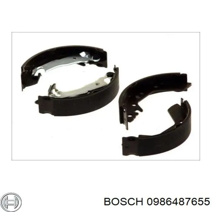 Колодки гальмові задні, барабанні 0986487655 Bosch