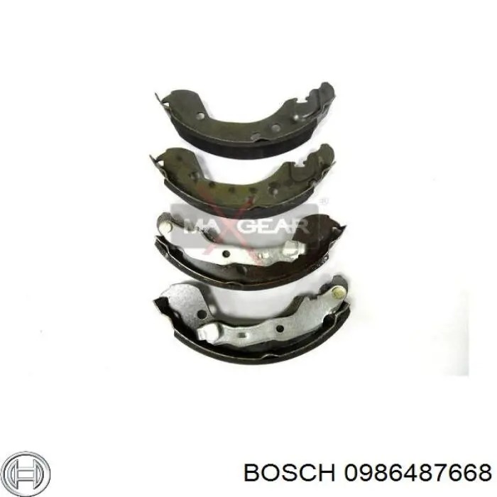 Купити 0986487668 Bosch Колодки гальмові задні, барабанні