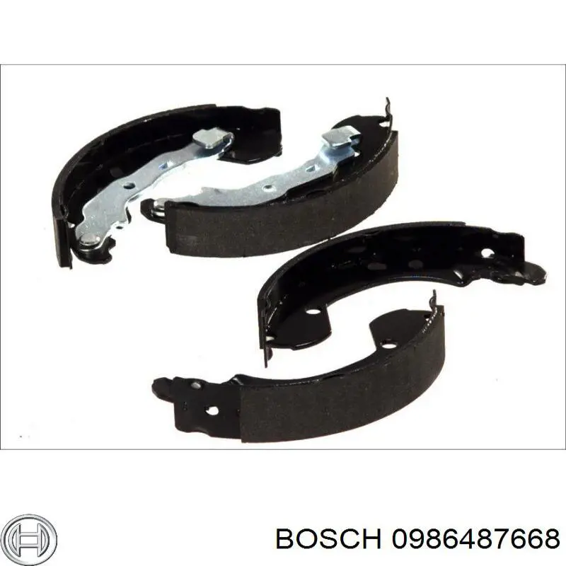 Колодки гальмові задні, барабанні 0986487668 Bosch