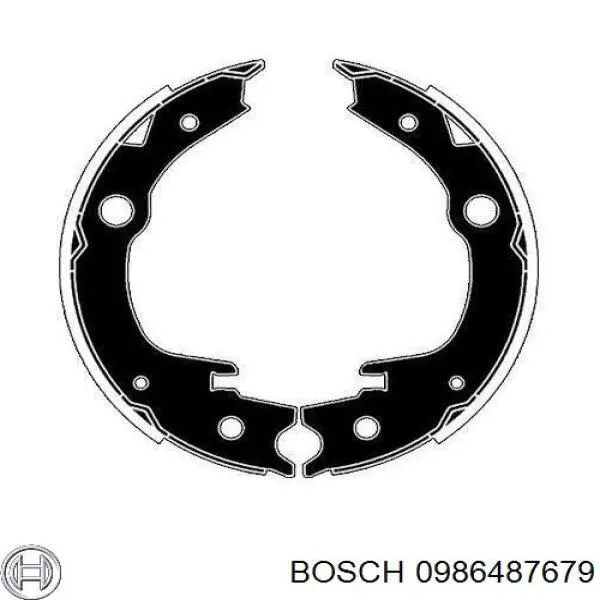 Колодки ручника 0986487679 Bosch