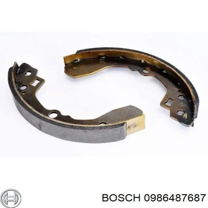Колодки гальмові задні, барабанні 0986487687 Bosch