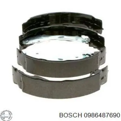 0986487690 Bosch колодки гальмові задні, барабанні