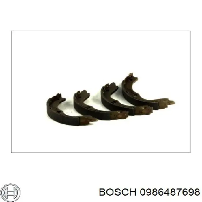 Колодки ручника / стоянкового гальма Bosch 0986487698 ціна, від 23.57 USD