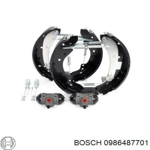 Колодки гальмові задні, барабанні 0986487701 Bosch