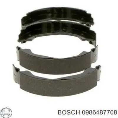 0986487708 Bosch колодки ручника/стоянкового гальма