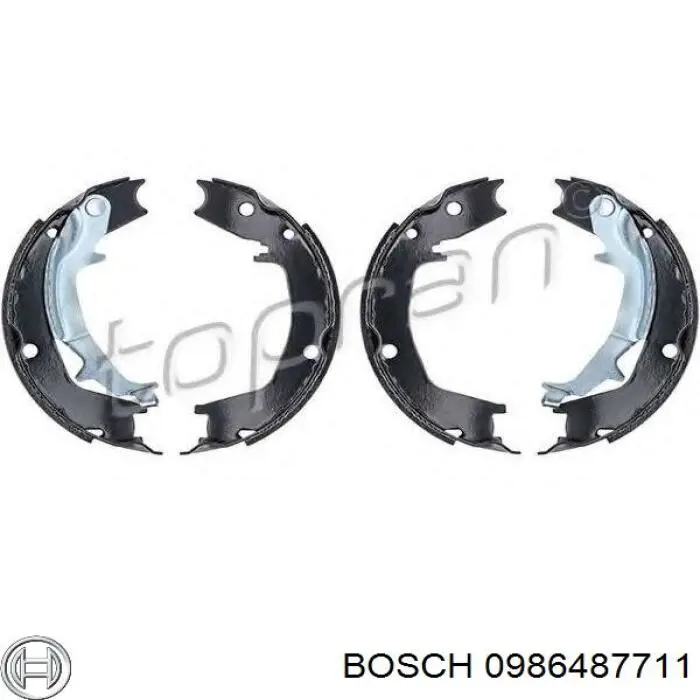 Купити 0986487711 Bosch Гальмівні колодки гальма стоянки
