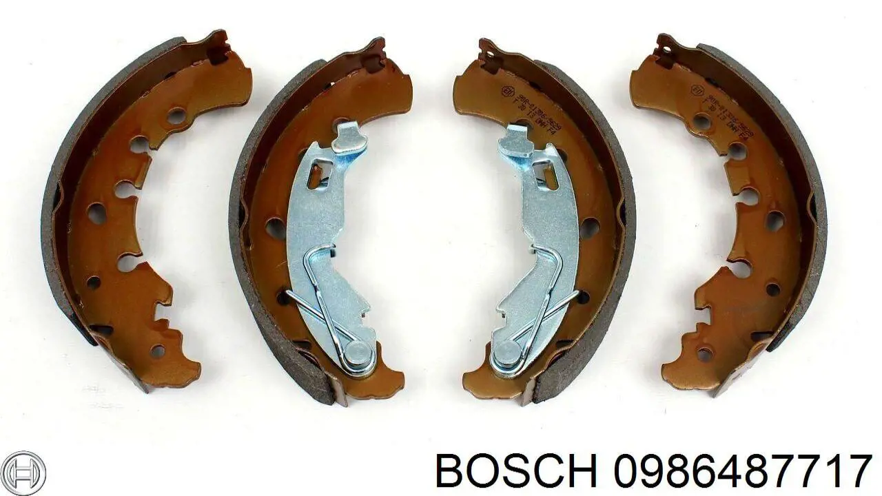 Колодки гальмові задні, барабанні Bosch 0986487717 ціна, від 30.54 USD